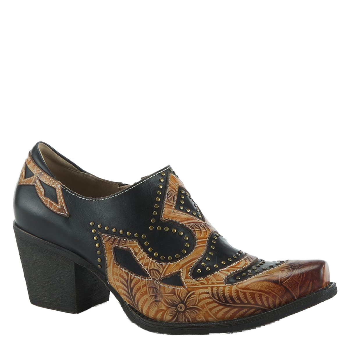 Spring Step L'Artiste Women's Zappa Leather Shootie Black Multi EU 39 / US 8.5