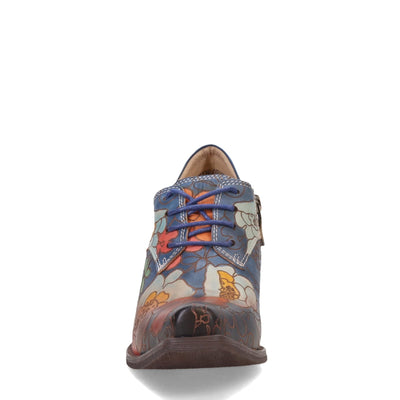 Spring Step L'Artiste Women's Rockinlorna Leather Shootie Blue Multi EU 37 / US 6.5-7