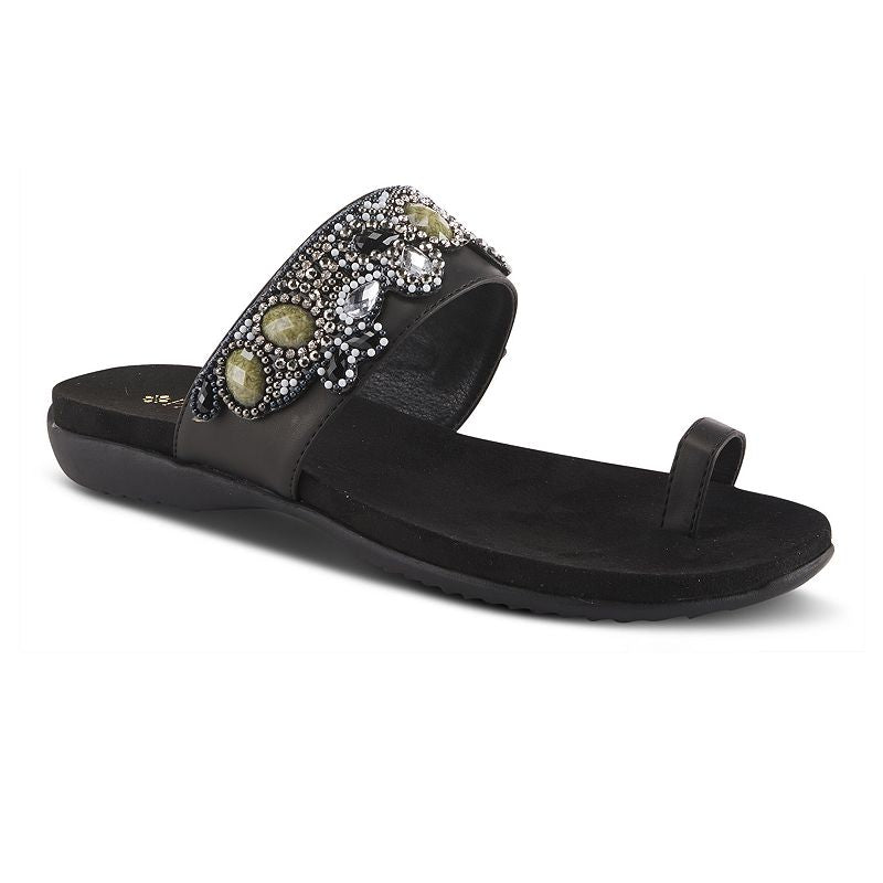 PATRIZIA Women's Amalfi Slide Sandal Black EU 42 / US 10.5-11