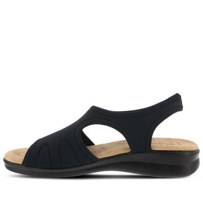 Spring Step Women's Nyaman Sandal, Black, 5.5-6
