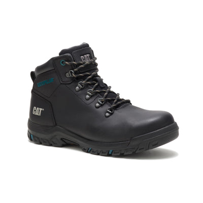 Cat Footwear Women's Mae Waterproof Steel Toe Work Boot, Black, 7