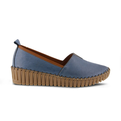 Spring Step Women's TISPEA Loafer Flat, Blue, 8.5