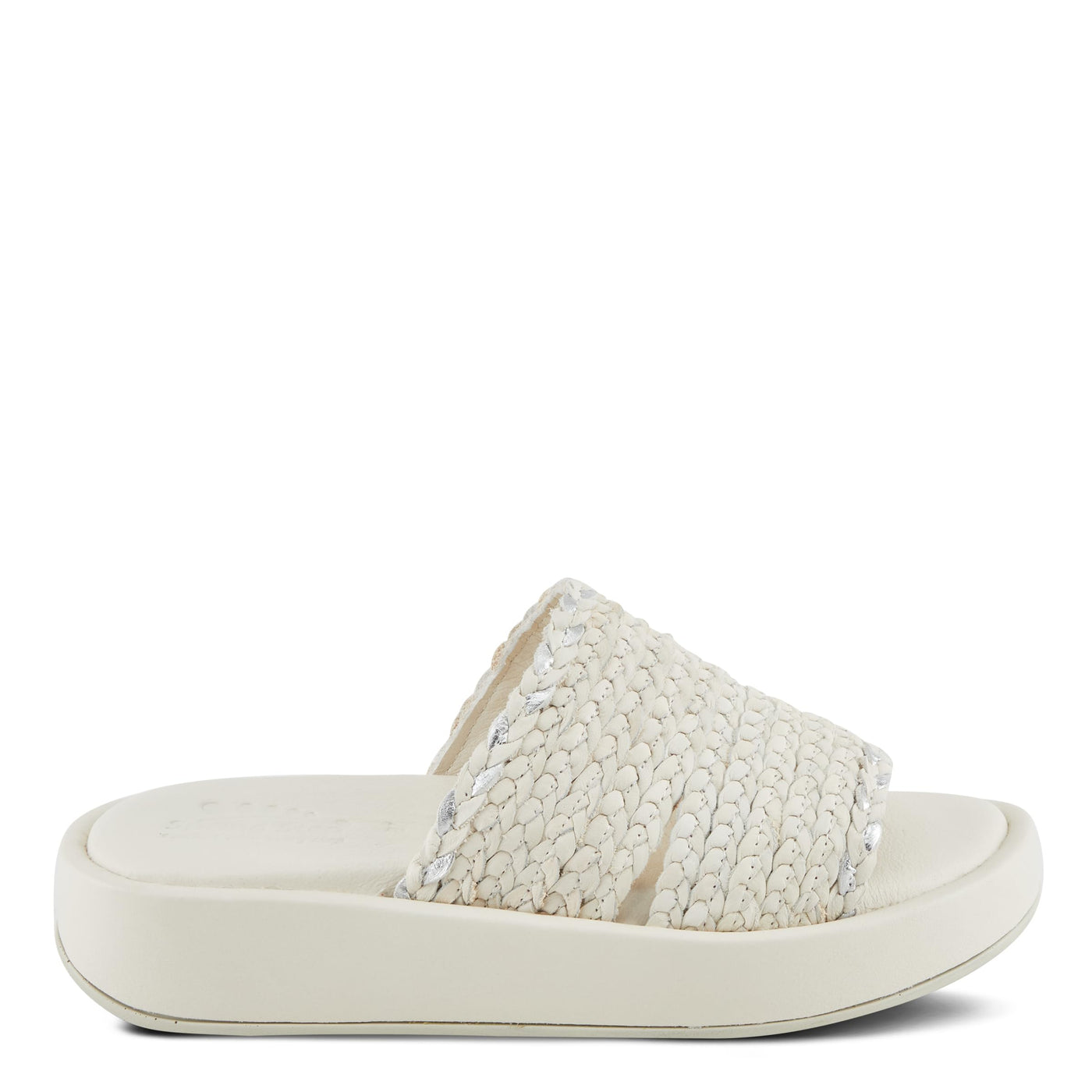 Spring Step FINNEGAN Women's Braided Platform Sandals with Boho Flair Ivory EU 42 / US 10.5-11