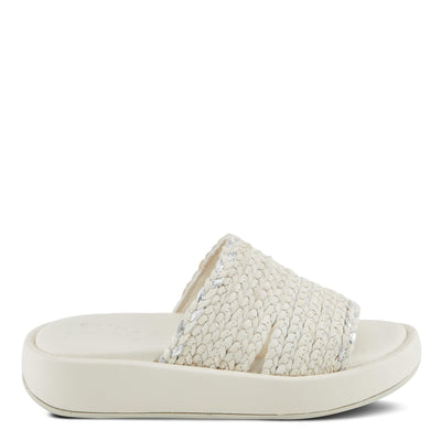 Spring Step FINNEGAN Women's Braided Platform Sandals with Boho Flair Ivory EU 42 / US 10.5-11
