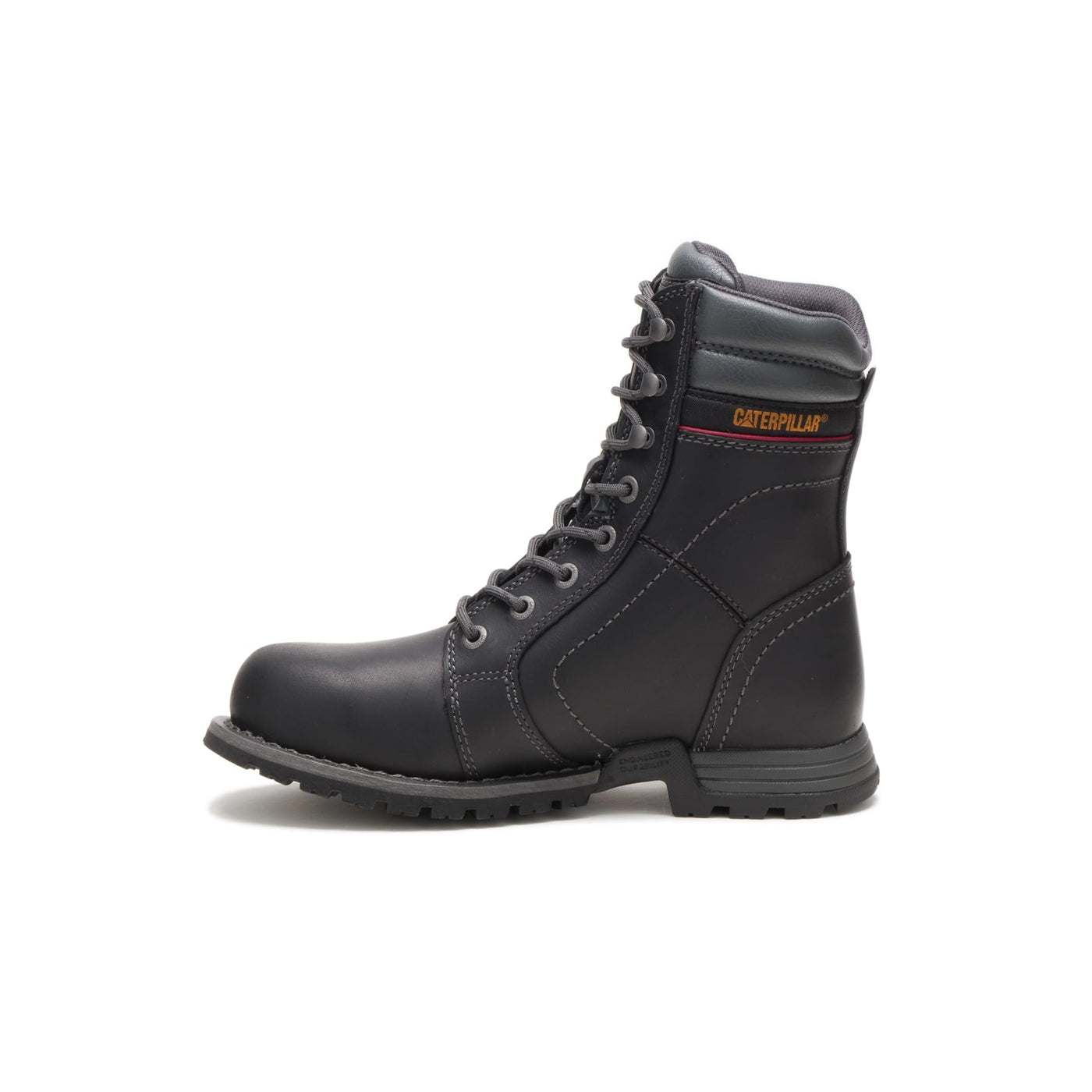 Cat Footwear Women's Echo Waterproof Steel Toe Work Boot, Black, 5