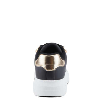 PATRIZIA Women's Leontine Sneakers with D-Ring Metallic Eyelets, Crystal Embellishments, and Comfortable Fit