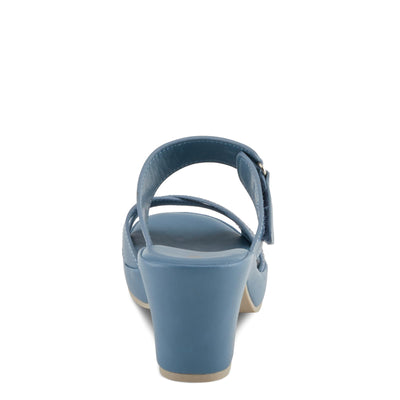 PATRIZIA Women's SCALAN Crystal-Adoed Slide Sandals Blue EU 40 / US 9