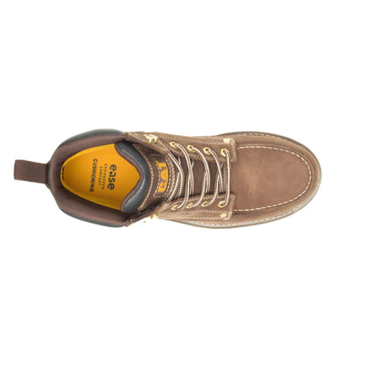 Cat Footwear Calibrate Steel Toe Construction Boot, Mens Khaki, 10