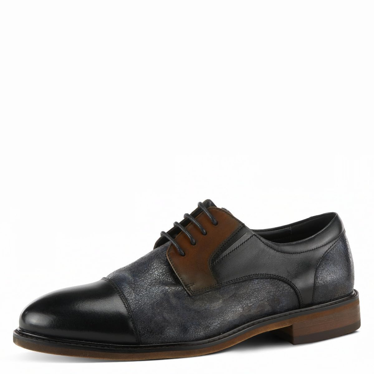 Spring Step L'Artiste Men's Leron Leather Oxford Shoes Black Multi EU 43 / US 9.5-10