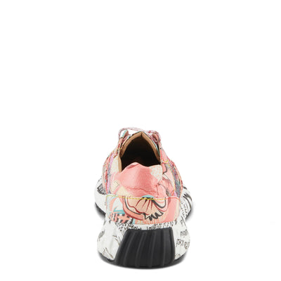 Spring Step L'Artiste Women's Cabaret Sequin Leather Fashion Sneakers - Stylish Comfort with a Sparkling Touch Pink Multi EU 41 / US 9.5-10