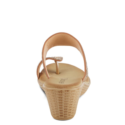 PATRIZIA Women's Geminata Slide Wedge Sandal Tan EU 42 / US 10.5-11