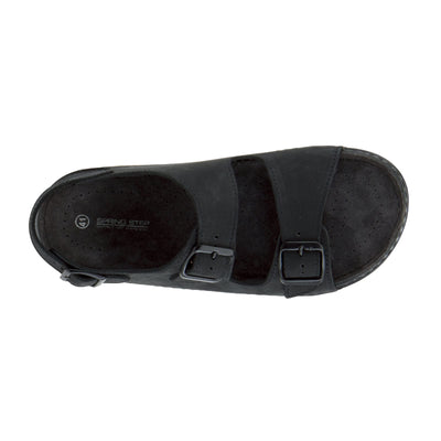Spring Step Men's Spiro Slingback Shoe Black Nubuck EU 44 / US 10.5-11