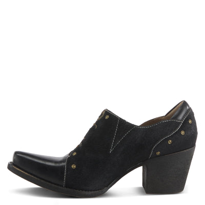 Spring Step L'Artiste Women's Empowerite Hair-On-Hide Shootie Black EU 37 / US 6.5-7