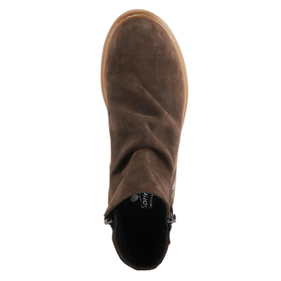 Spring Step Women's Addlyn Nubuck Leather Bootie Brown Nubuck EU 41 / US 9.5-10
