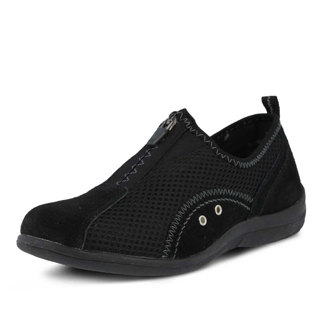 Spring Step Women's Racer Shoe, Black, 38 Medium EU (US 7.5-8 US)