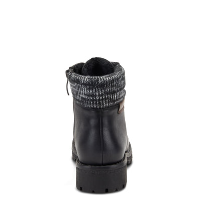 PATRIZIA Spring Step Clarris Lace-Up Booties for Women - Ladies Boots with Cozy Faux Fur Lining - Tonal Stitching Ankle Boots for Womens