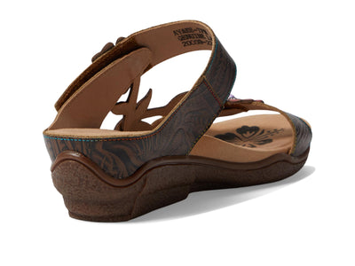 Spring Step L'Artiste Women's Aymee Slide Sandal Taupe Multi EU 35 / US 5