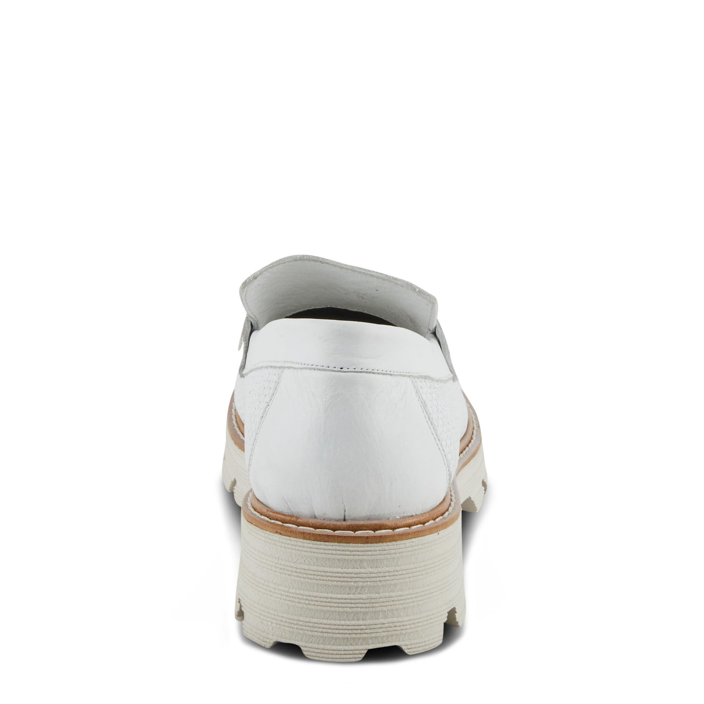 Spring Step Lexington Women's Lugged Loafers with Soft Leathers and Penny Keeper Detail White EU 37 / US 6.5-7