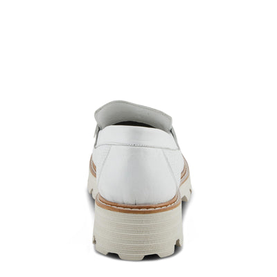 Spring Step Lexington Women's Lugged Loafers with Soft Leathers and Penny Keeper Detail White EU 41 / US 9.5-10