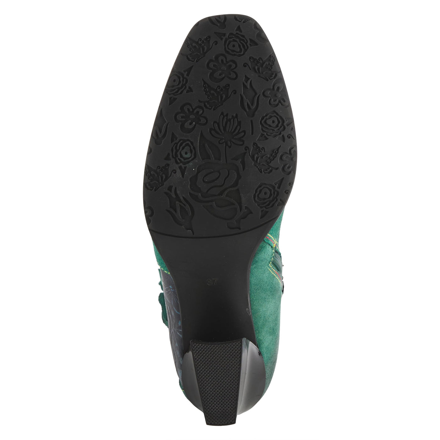 Spring Step L'Artiste Women's Zinna Leather Bootie Teal Multi EU 39 / US 8.5