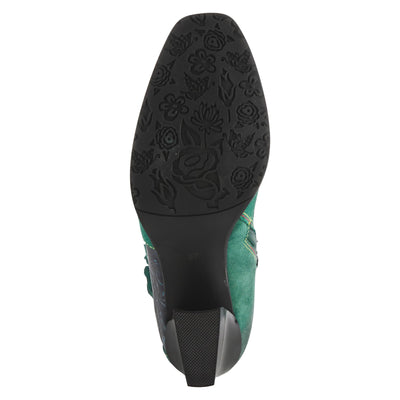 Spring Step L'Artiste Women's Zinna Leather Bootie Teal Multi EU 39 / US 8.5