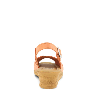 Spring Step Orella Slingback Sandals for Women - Leather Sandals with Adjustable Straps - Women's Sandals with Geometric Laser-Cut Detail