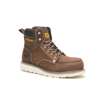 Cat Footwear Calibrate Steel Toe Construction Boot, Mens Khaki, 10