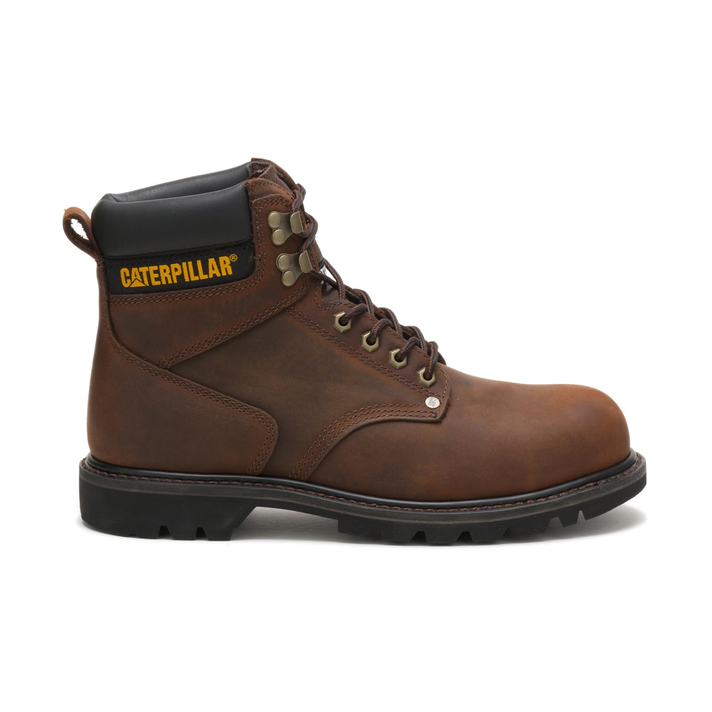 Cat Footwear mens Second Shift Steel Toe Work Boot, Dark Brown, 8.5 US