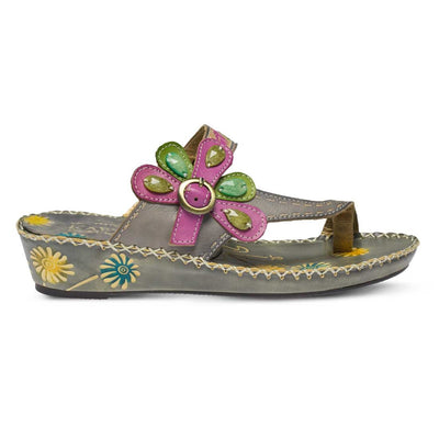 Spring Step L`Artiste Women's Santorini Slide Sandal Gray EU 42 / US 10.5-11