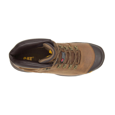 Cat Footwear Men's Diagnostic Hi St Work Boot, Dark Beige, 11
