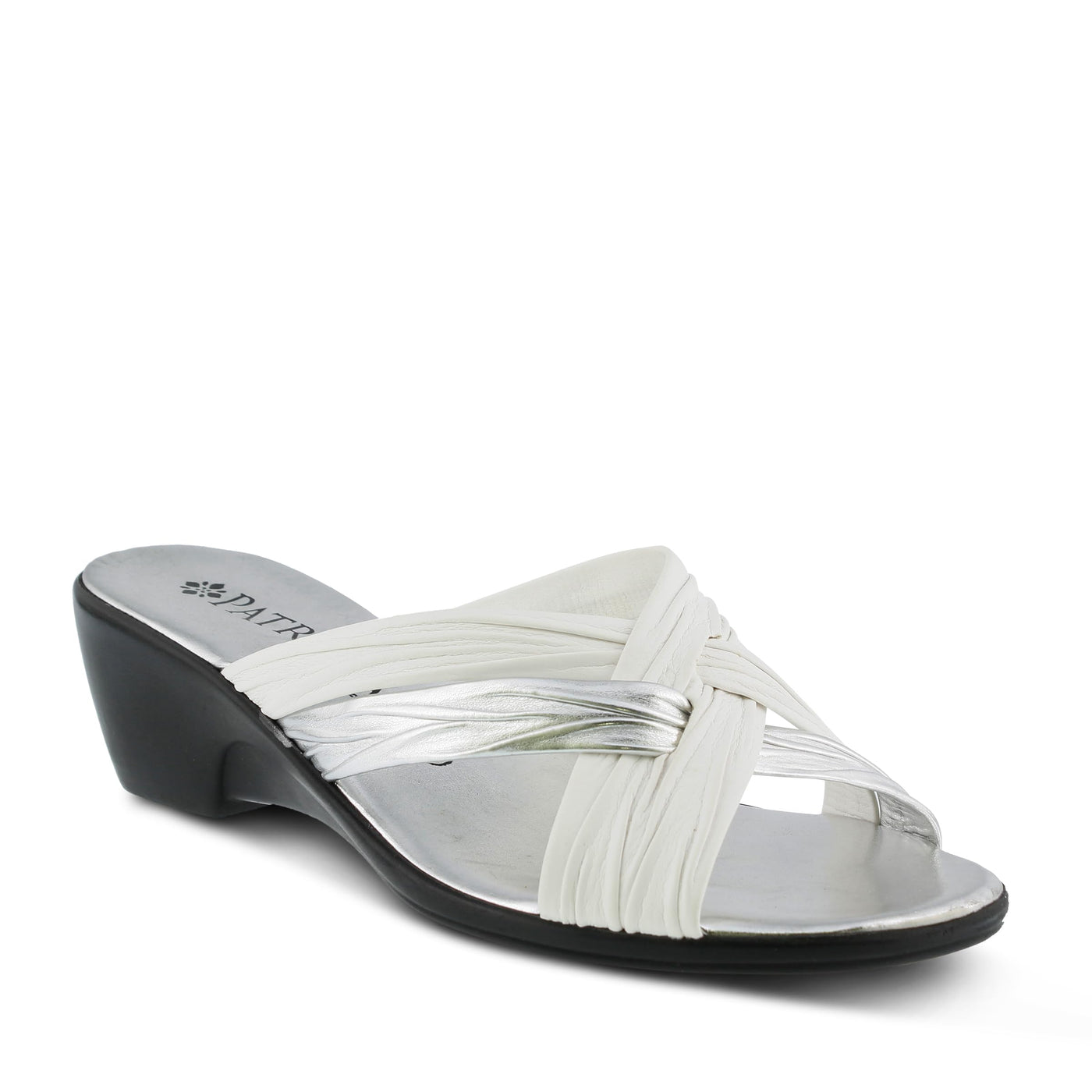 PATRIZIA Women's Apricot Slide Wedge Sandal White EU 39/8.5