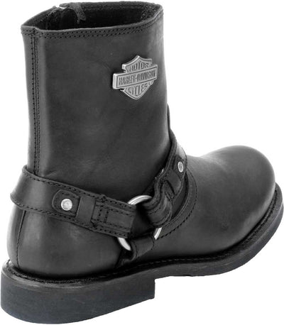 HARLEY-DAVIDSON FOOTWEAR Men's Scout Leather Motorcycle Harness Casual Boot, Black, 10.5