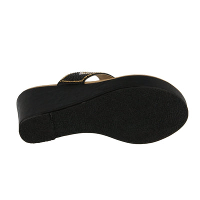 Patrizia Women's Heena Slide Sandal, Black, 10.5-11