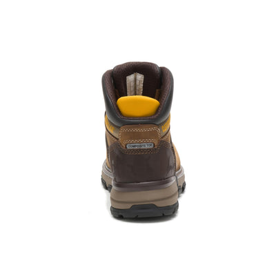 Men's Caterpillar, Excavator Superlite Nano Toe Work Boot Dark Beige 8 M