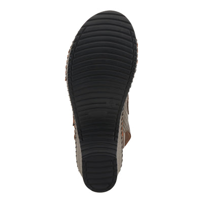 Spring Step CHENDA Women's Demi Wedge Sandals - Stylish & Comfortable, Sumptuous Suede Footbed Bronze EU 40 / US 9