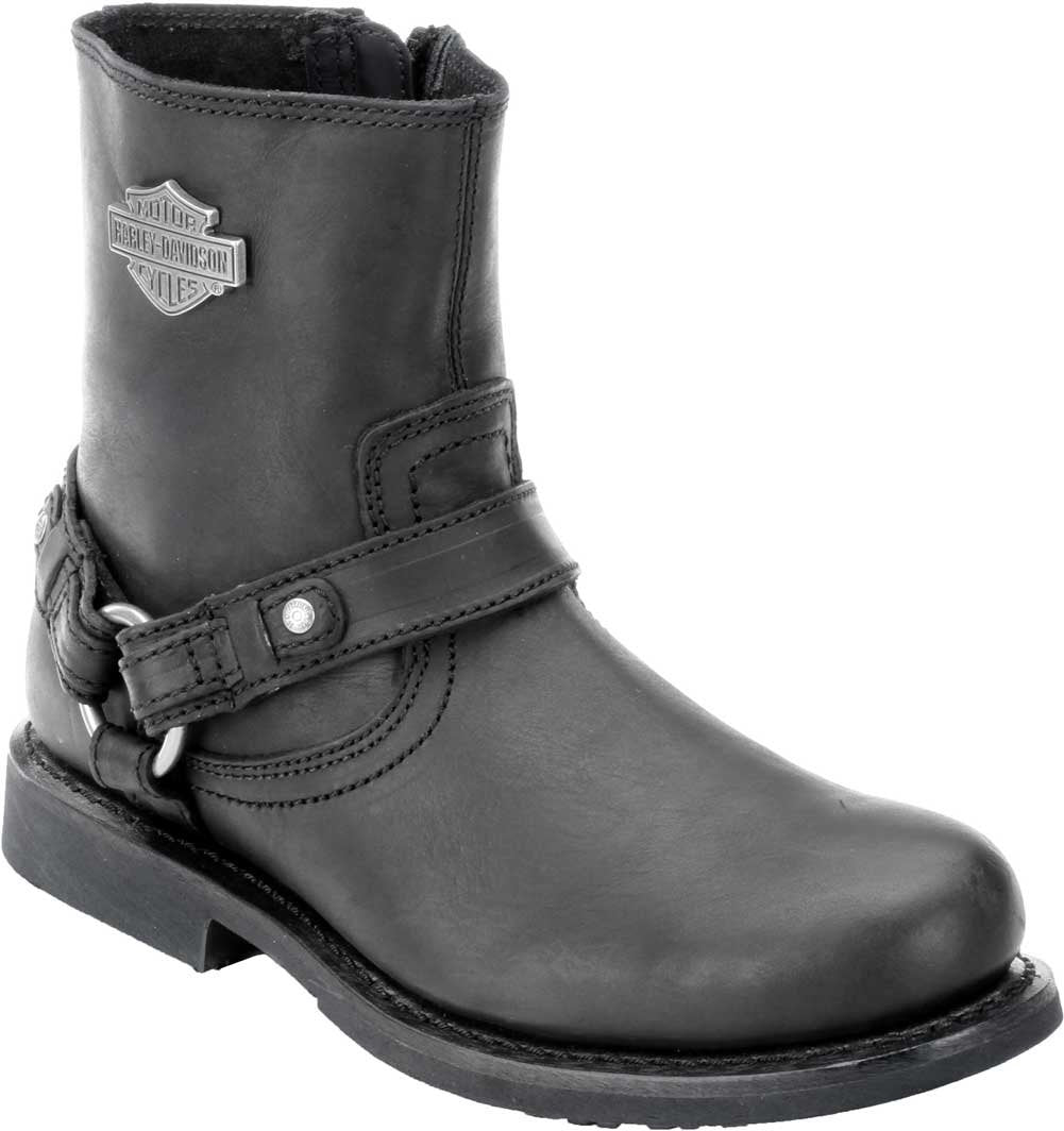 HARLEY-DAVIDSON FOOTWEAR Men's Scout Leather Motorcycle Harness Casual Boot, Black, 10.5