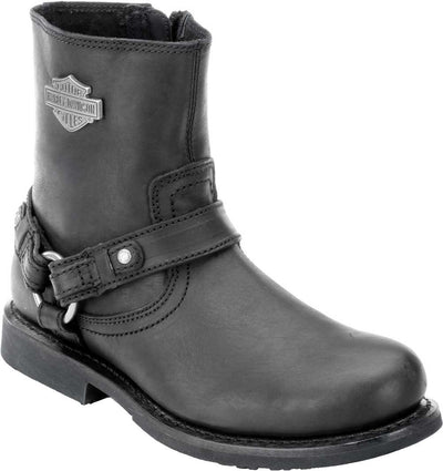 HARLEY-DAVIDSON FOOTWEAR Men's Scout Leather Motorcycle Harness Casual Boot, Black, 10.5