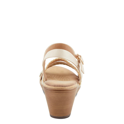 PATRIZIA Women's ZINOVIA Braided Strap Wedge Sandals Bone Multi EU 37 / US 6.5-7