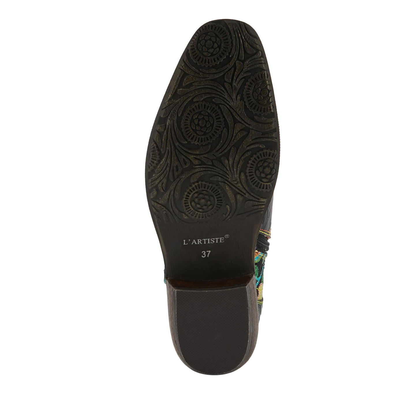 Spring Step L'Artiste Women's Rodeoqueen Leather Tall Boot Black Multi EU 40 / US 9
