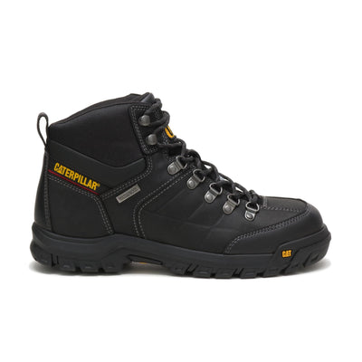 Cat Footwear Men's Threshold Waterproof Steel Toe Work Boot, Black, 14