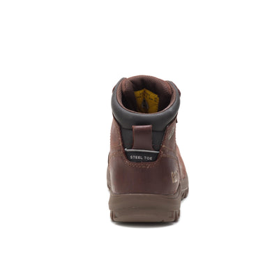 Cat Footwear Women's Mae Waterproof Steel Toe Work Boot, Cocoa, 8