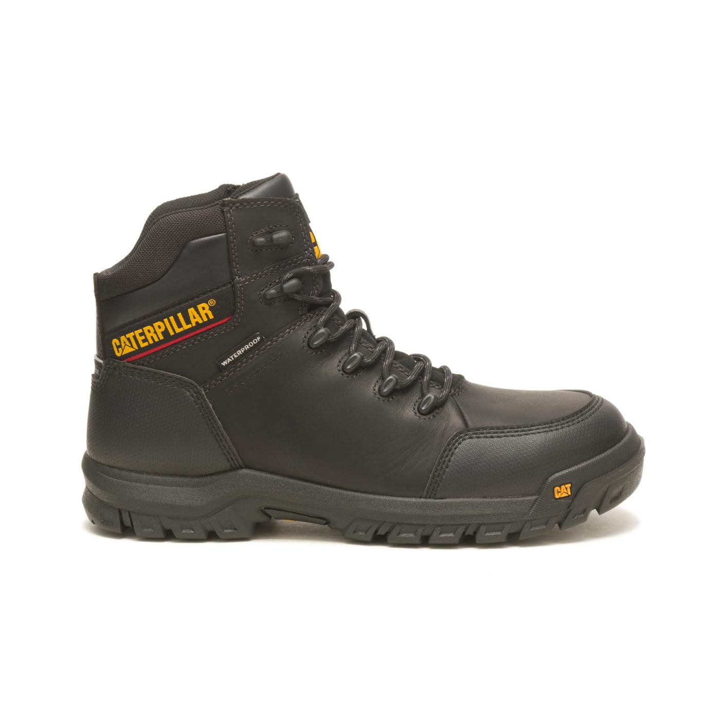 Cat Footwear Men's Resorption Composite Toe Waterproof Industrial Boot, Black, 13