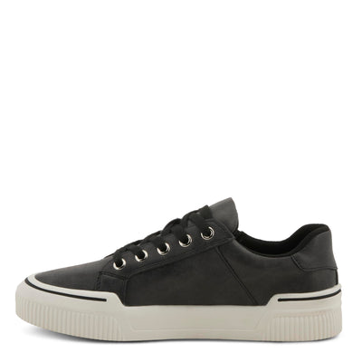 PATRIZIA Women's DARAH Fashion Sneakers with Functional Zipper, Lace Keeper, and Comfortable Fit