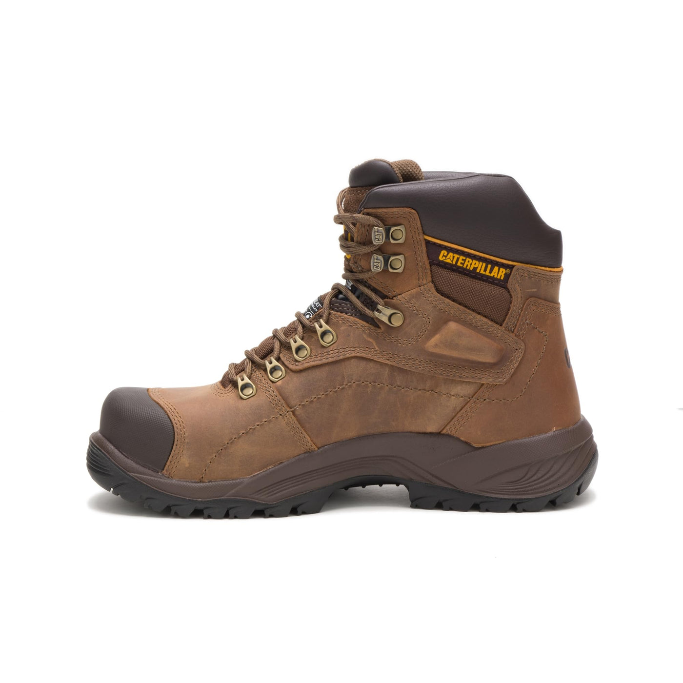 Cat Footwear Men's Diagnostic Hi St Work Boot, Dark Beige, 10 Wide