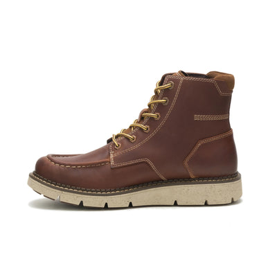 CAT Footwear Covert Fashion Boot, Mens Leather Brown, 7