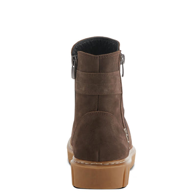 Spring Step Women's Addlyn Nubuck Leather Bootie Brown Nubuck EU 41 / US 9.5-10