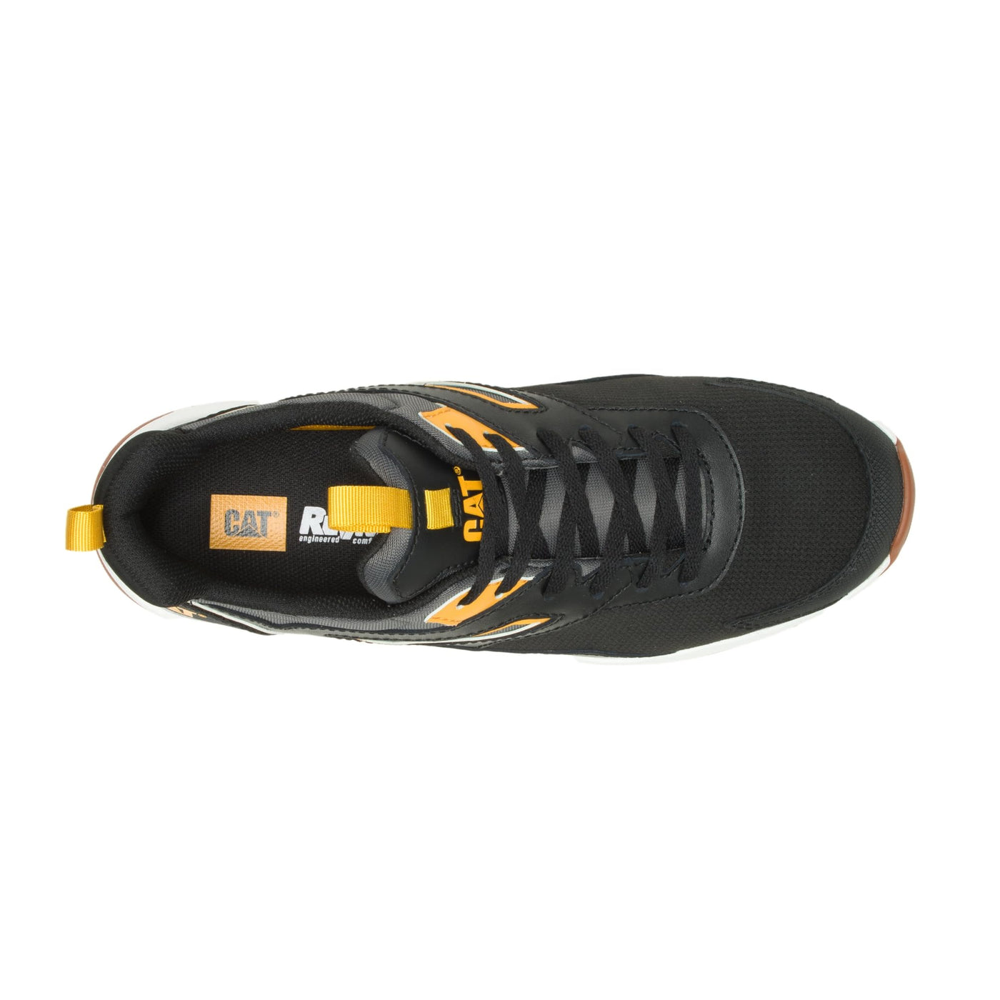 Caterpillar Streamline Runner Carbon Composite Toe Work Shoe Men Black/Cat Yellow