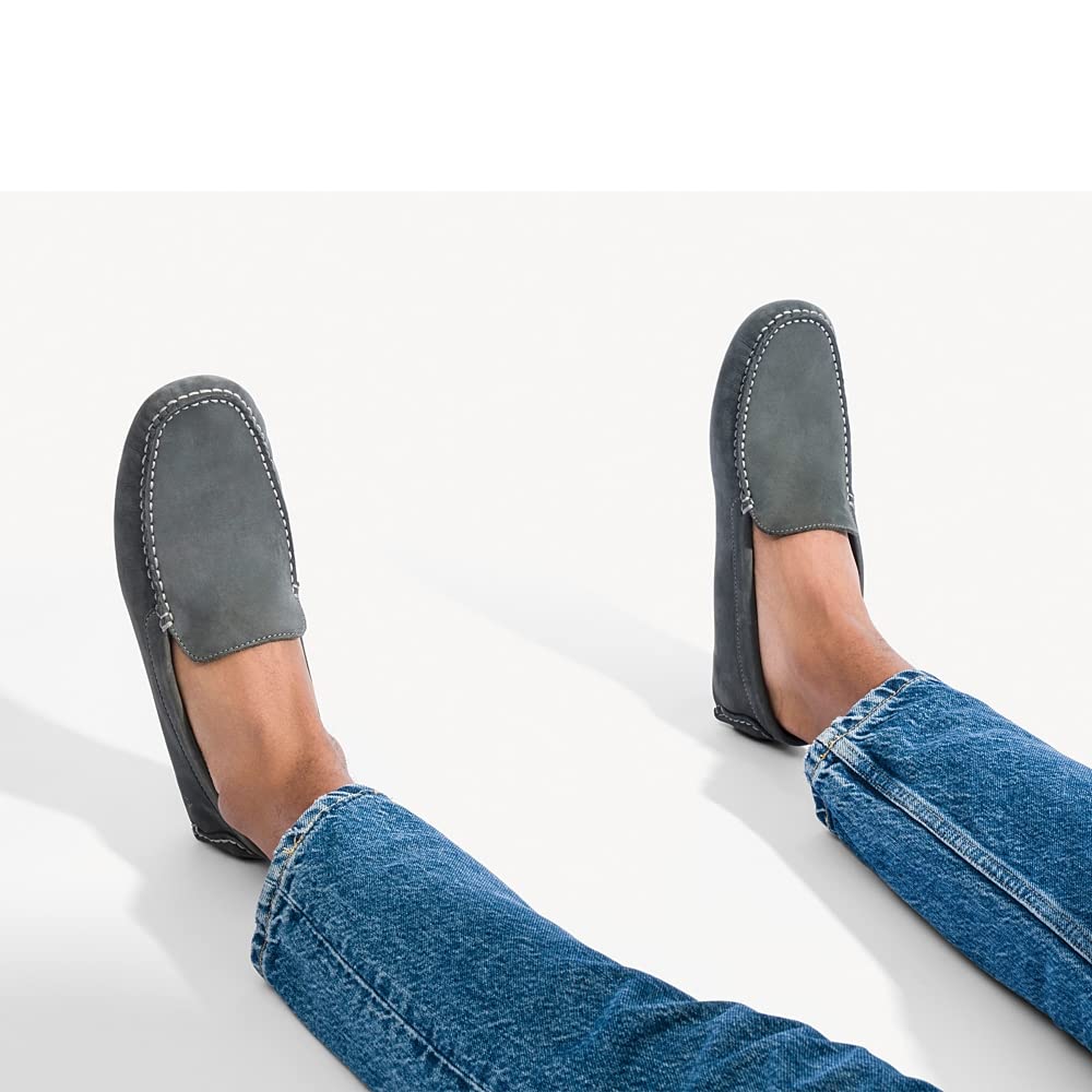 Hush Puppies Men's Monaco II Driving Style Loafer, Black Leather, 7
