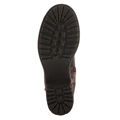 Spring Step L'Artiste Women's Marty-Met Leather Bootie Brown Multi EU 38 / US 7.5-8