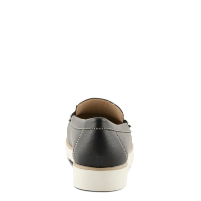 PATRIZIA Women's Azael Slip-On Loafers - Cushioned Footbed, Minimalist Faux Leather Design, Equestrian-Inspired Detail Black EU 38 / US 7.5-8